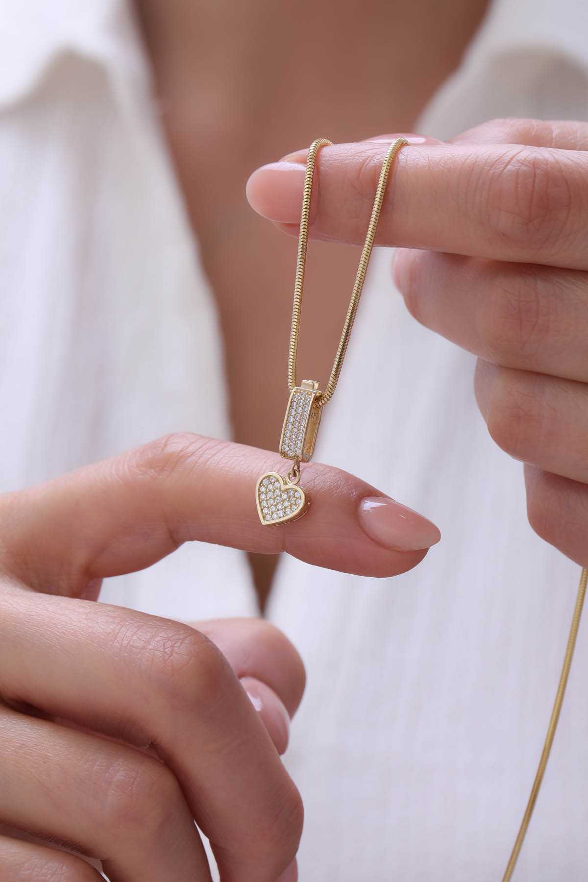 Tondo Zincir Kalp Kolye - Yavuz Kuyumculuk (3)