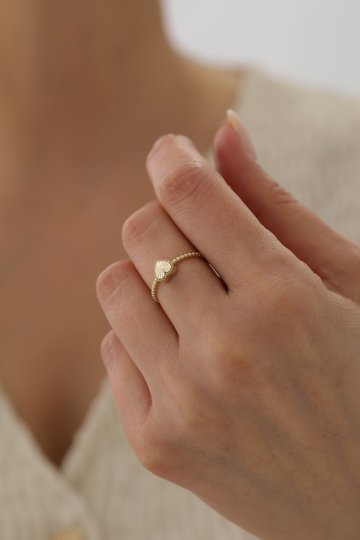 Toplu Kalemli Kalp Yüzük - 1