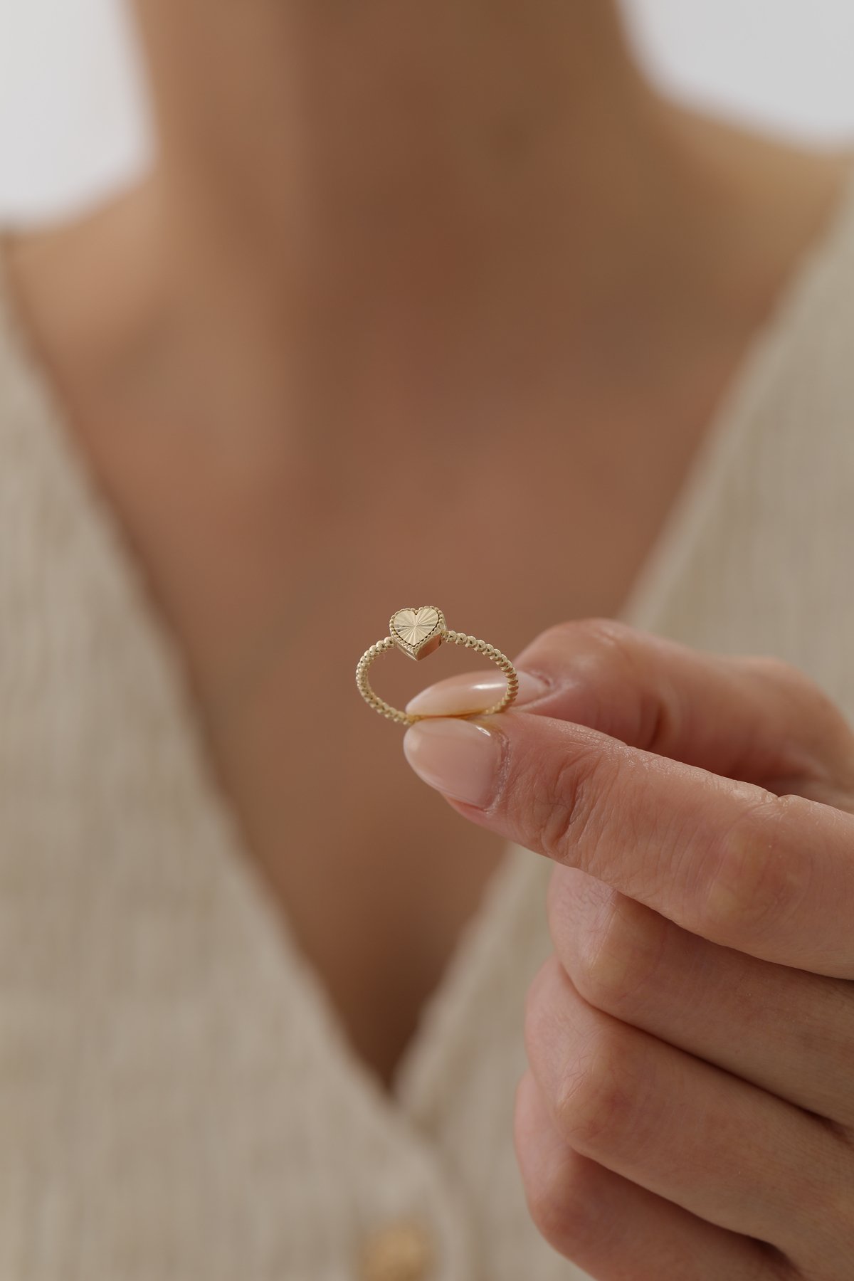 Toplu Kalemli Kalp Yüzük - Yavuz Kuyumculuk (3)