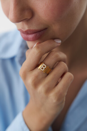 Trabzon Hasır Harf Yüzük - 1