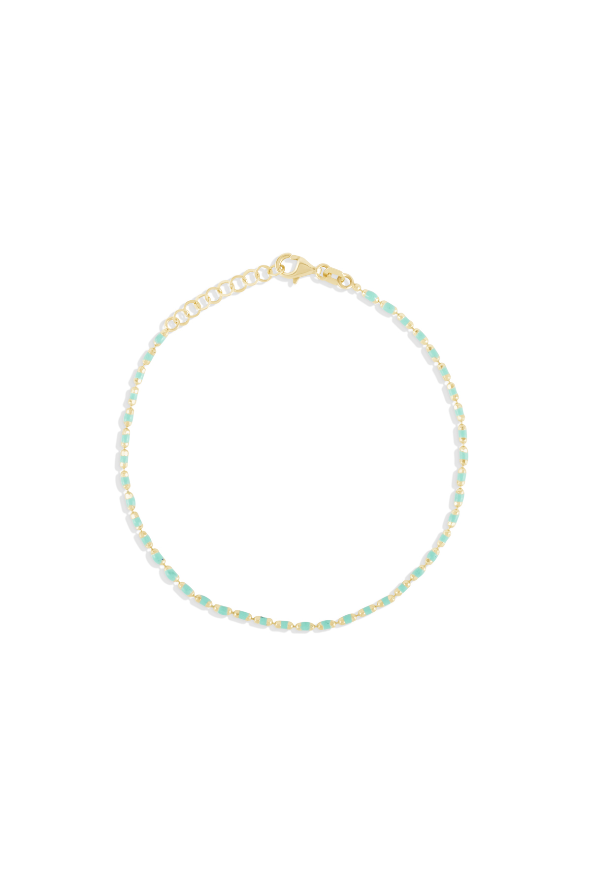 Turkuaz Mineli Golf Zincir Bileklik - Yavuz Kuyumculuk (2)