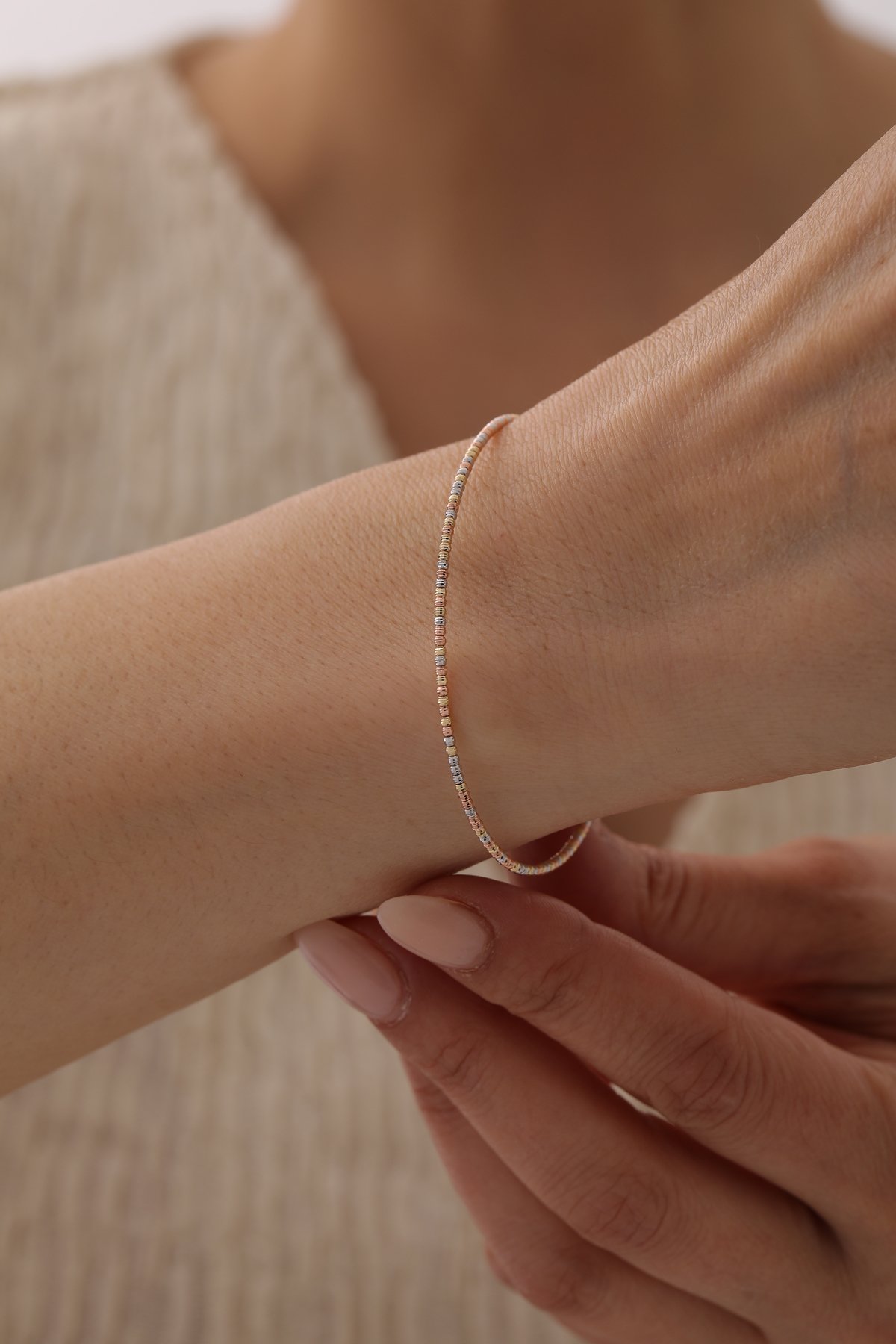 Üç Renk Dorika Toplu Kelepçe - Yavuz Kuyumculuk (1)