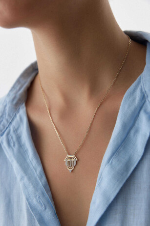 Üçgen Figürlü Kolye - 1