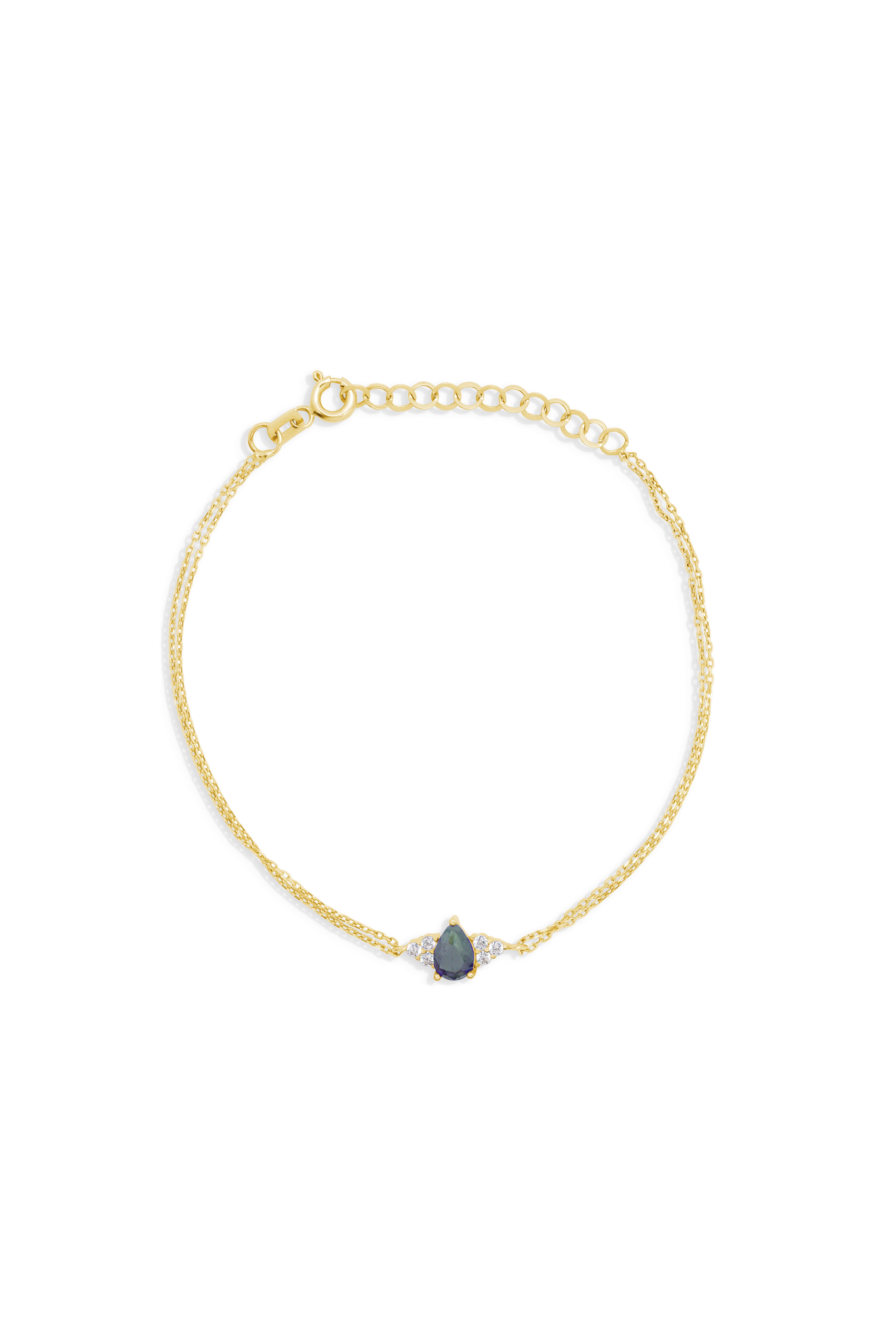 Üçgen Safir Taşlı Bileklik - Yavuz Kuyumculuk (2)