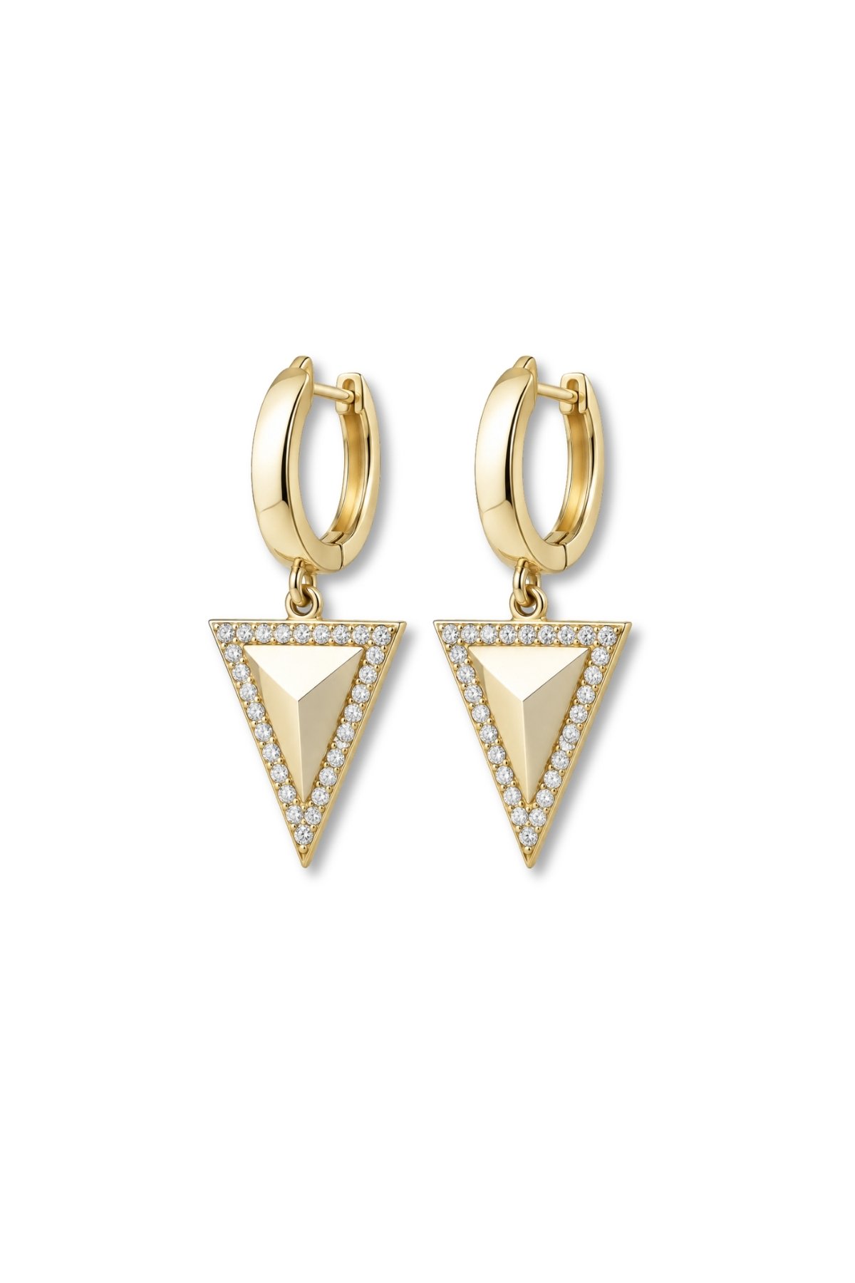 Üçgen Sallantılı Halka Küpe - Yavuz Kuyumculuk (1)