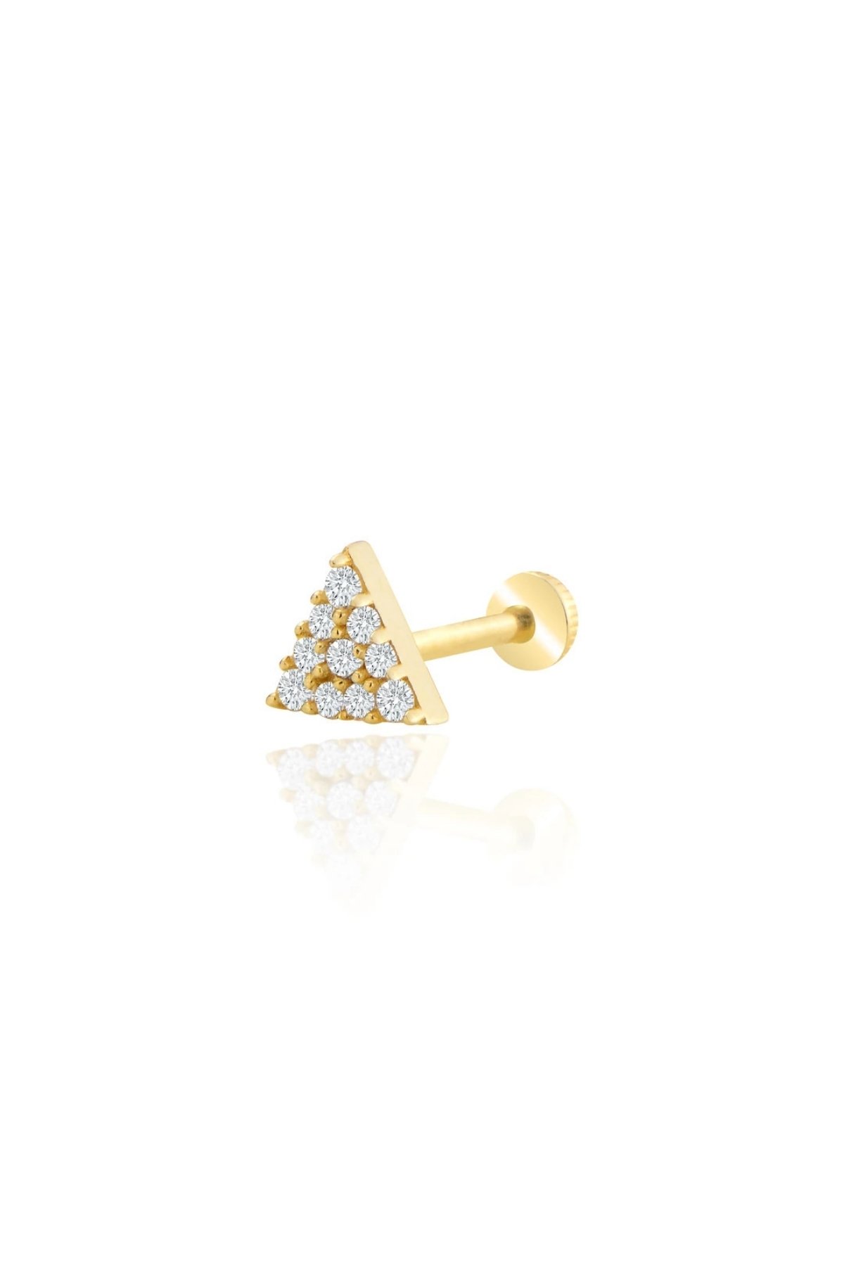 Üçgen Taşlı Tragus Piercing - Yavuz Kuyumculuk (1)