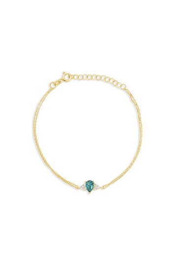 Üçgen Zümrüt Taşlı Bileklik - 2