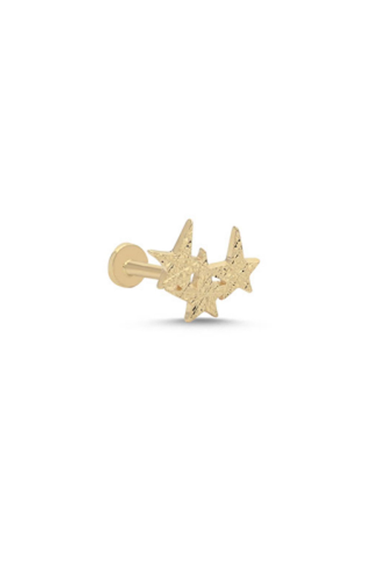 Üçlü Kalemli Yıldız Tragus Piercing - Yavuz Kuyumculuk (1)