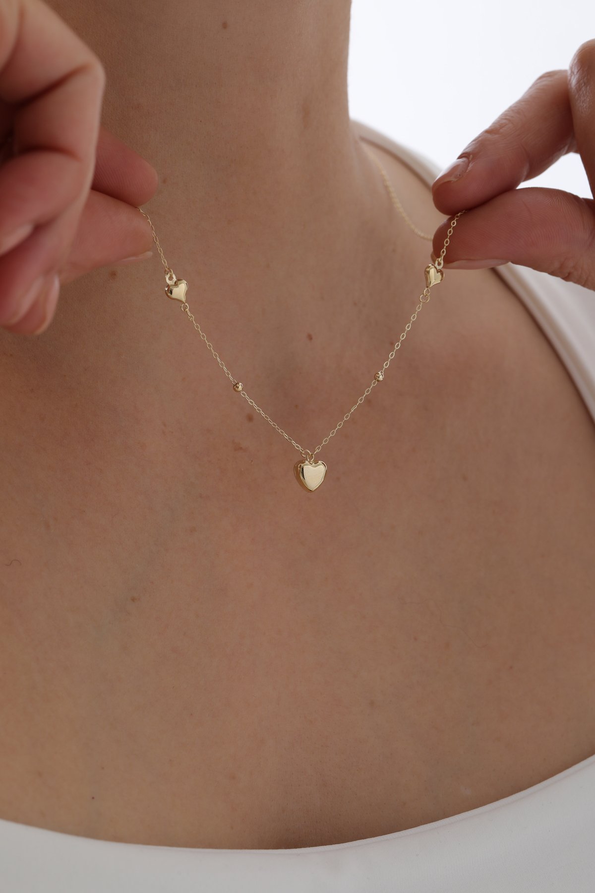 Üçlü Kalp Kolye - Yavuz Kuyumculuk (2)