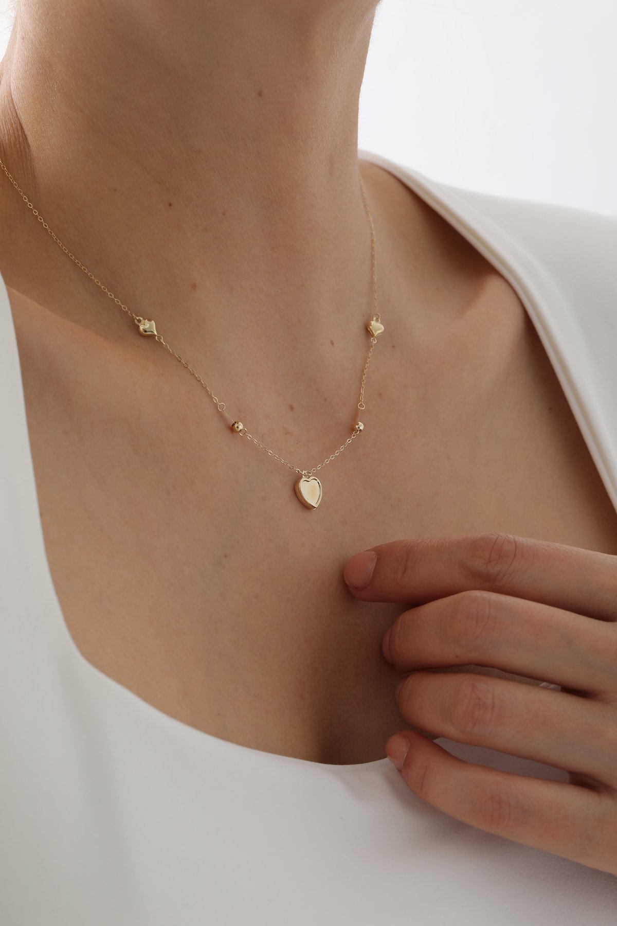 Üçlü Kalp Kolye - Yavuz Kuyumculuk (1)