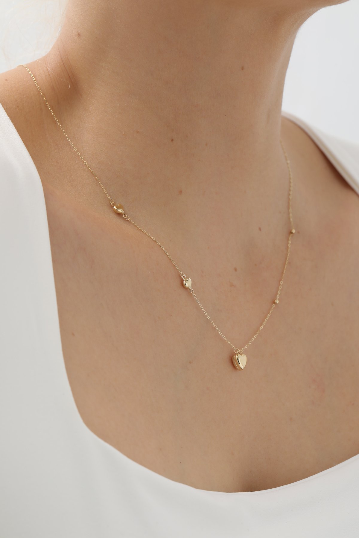 Üçlü Kalp Kolye - Yavuz Kuyumculuk (2)