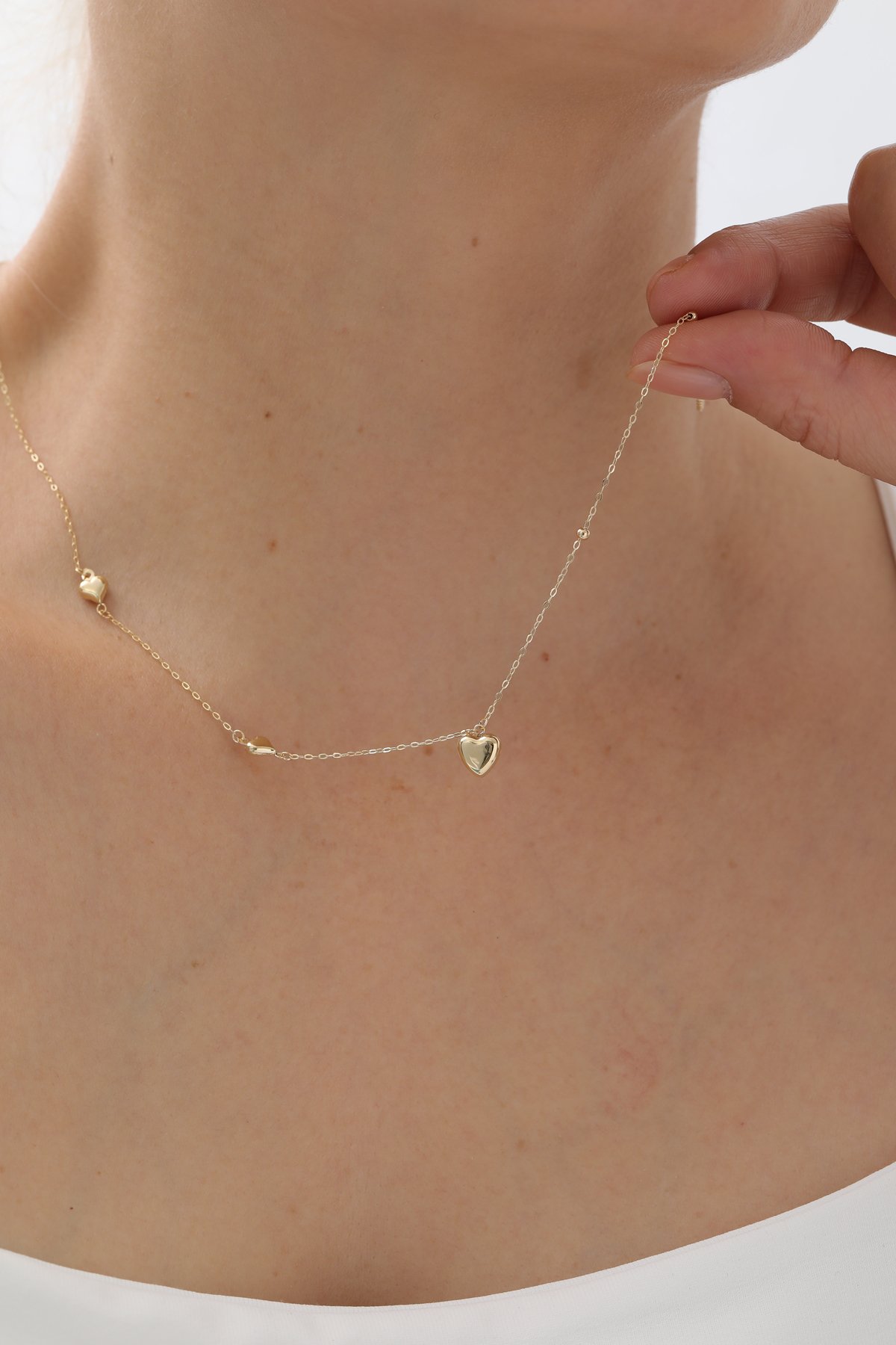 Üçlü Kalp Kolye - Yavuz Kuyumculuk (3)