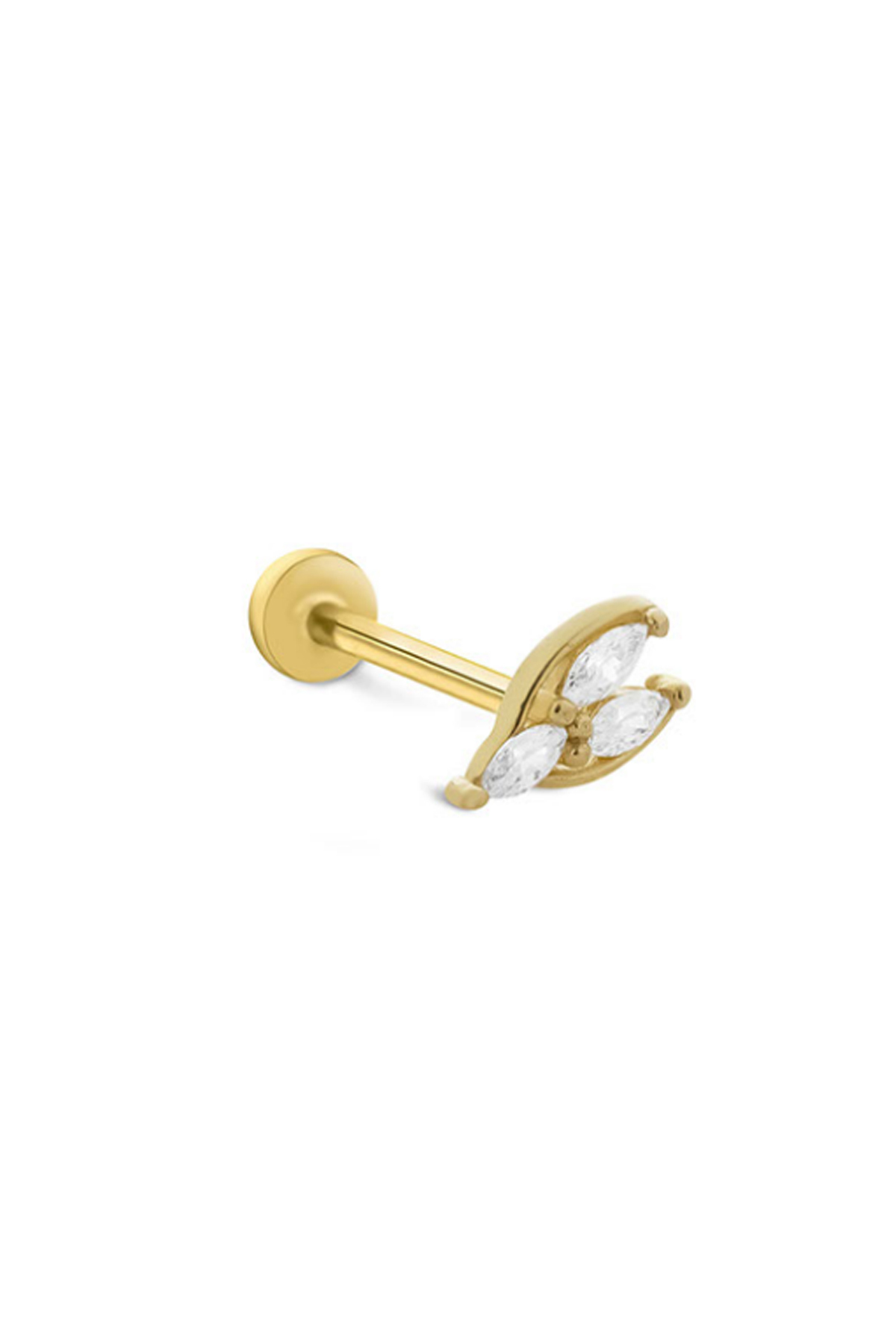 Üçlü Markiz Taşlı Tragus Piercing - Yavuz Kuyumculuk (1)