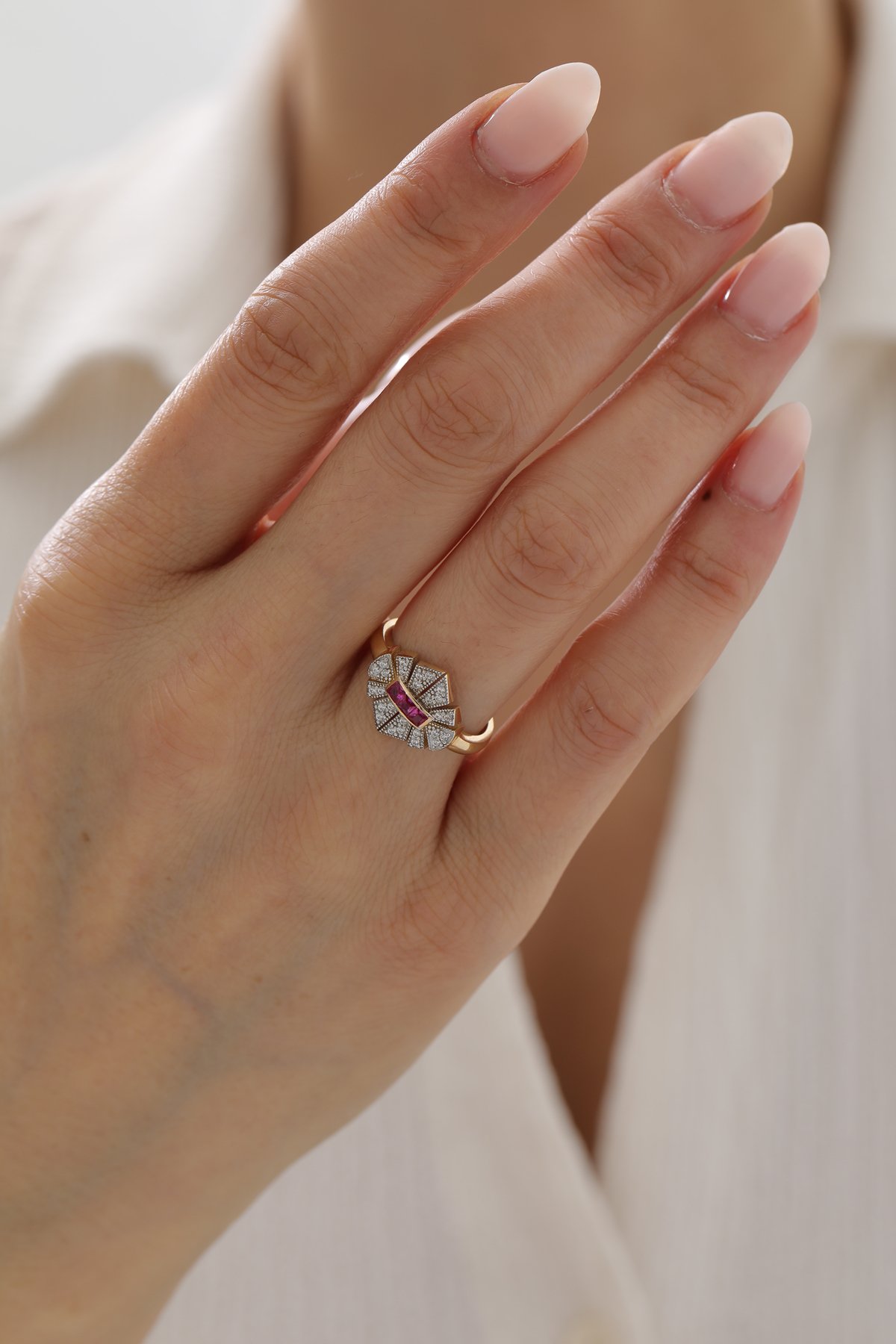 Vintage Yakut Yüzük - Yavuz Kuyumculuk (1)