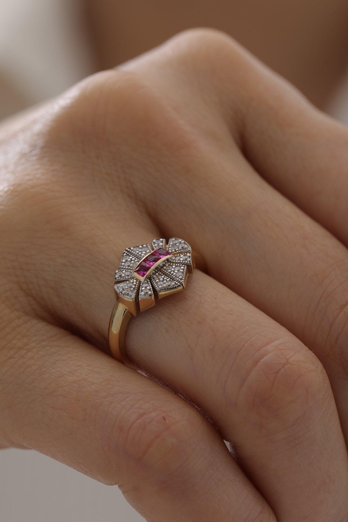 Vintage Yakut Yüzük - Yavuz Kuyumculuk (2)