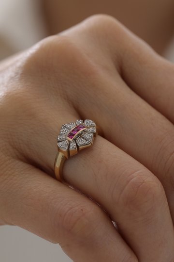 Vintage Yakut Yüzük - 2