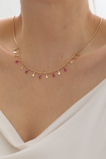 Yakut Sallantılı Kolye - 1