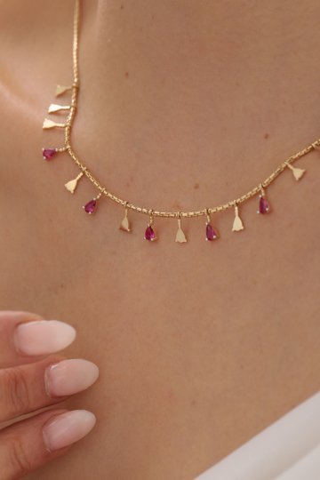 Yakut Sallantılı Kolye - 3