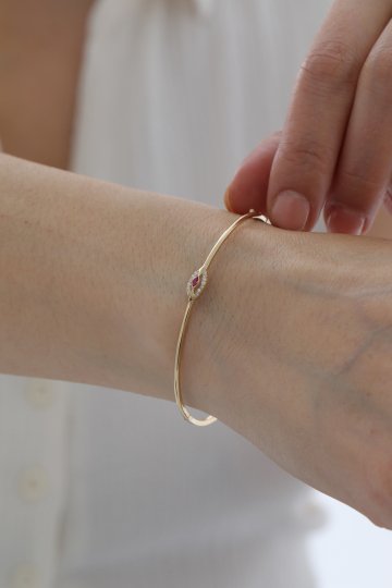 Yakut Taşlı Kelepçe - 2