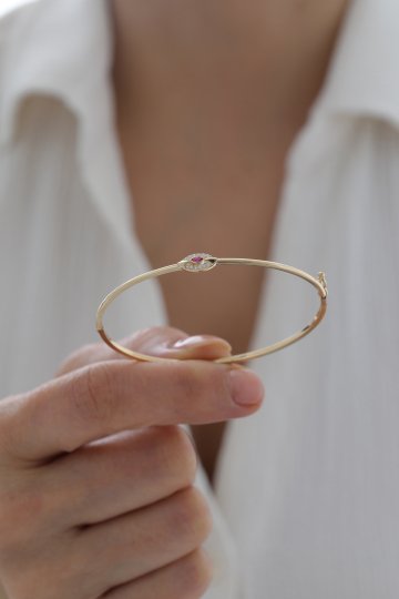 Yakut Taşlı Kelepçe - 3