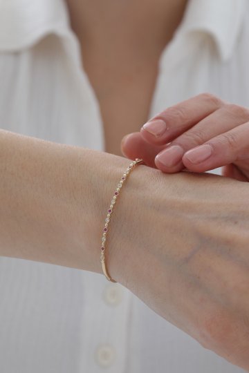 Yakut Taşlı Kelepçe - 1