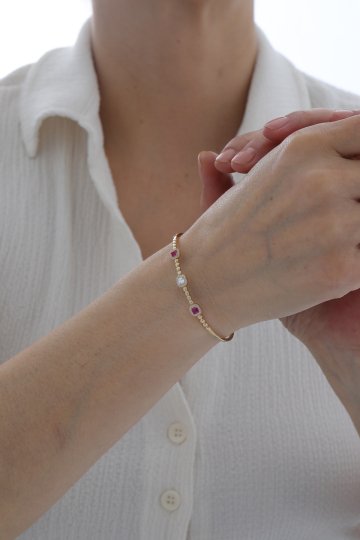 Yakut Taşlı Kelepçe - 2