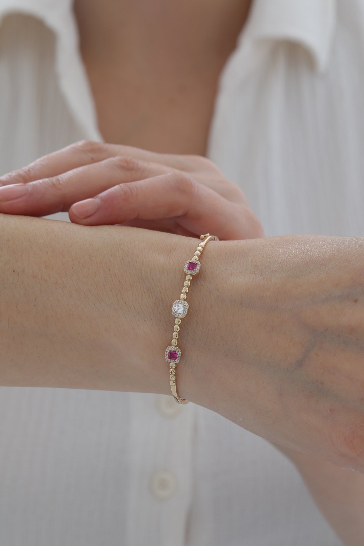 Yakut Taşlı Kelepçe - Yavuz Kuyumculuk (1)