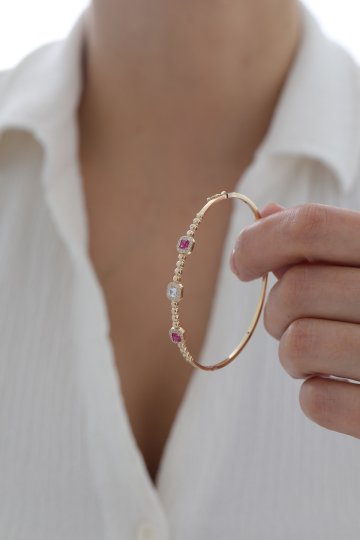 Yakut Taşlı Kelepçe - 3