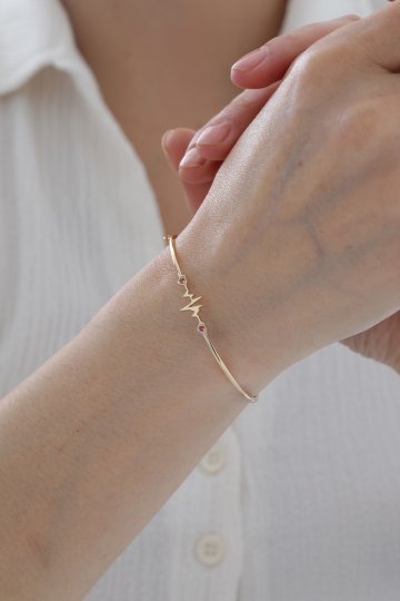 Yakut Taşlı Ritim Kelepçe - 1