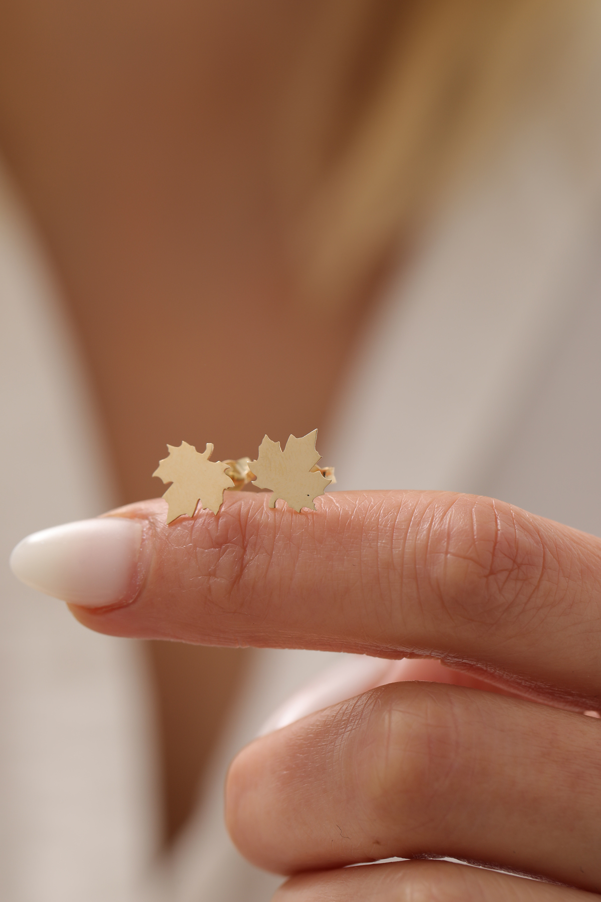 Yaprak Top Küpe - Yavuz Kuyumculuk (2)