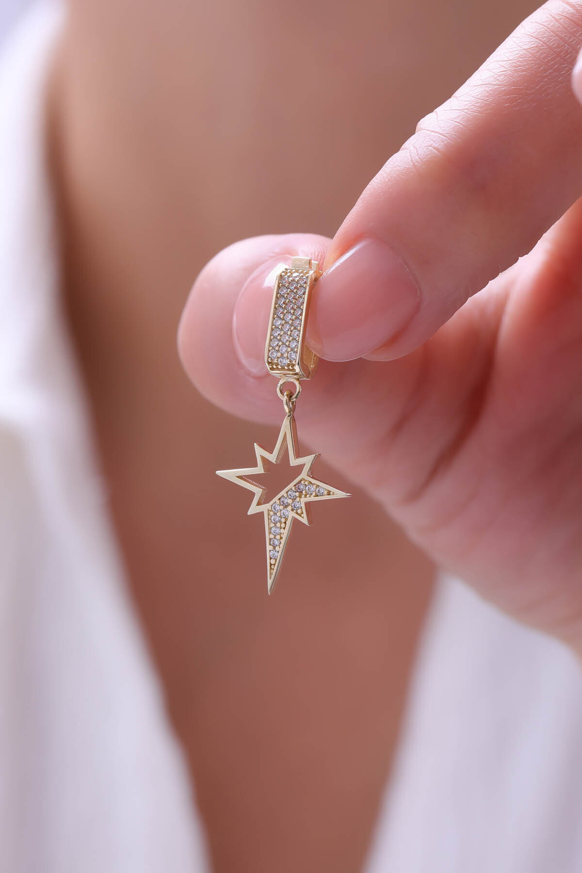 Yarı Taşlı Kuzey Yıldızı Kolye Ucu - Yavuz Kuyumculuk (1)