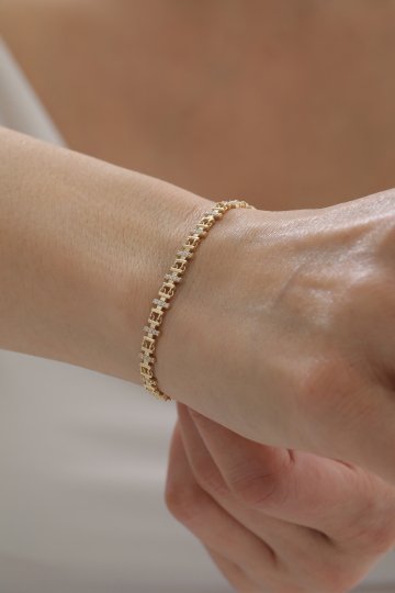 Yarı Taşlı Modern Bileklik - 1