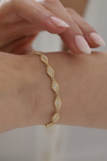 Yarı Taşlı Modern Bileklik - 2