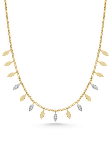 Yarı Taşlı Pullu Kolye - 2