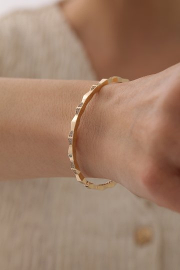 Yarı Taşlı Snake Kelepçe - 1