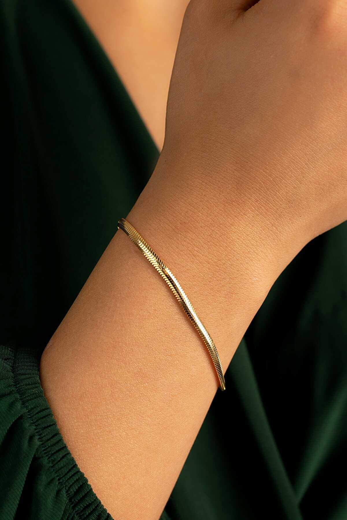 Balık Sırtı Kalın Bileklik - Yavuz Kuyumculuk (5)