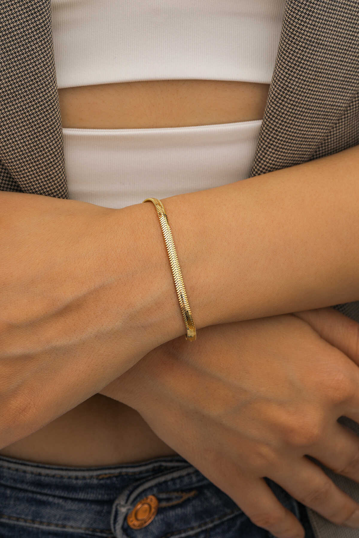 Balık Sırtı Kalın Bileklik - Yavuz Kuyumculuk (1)