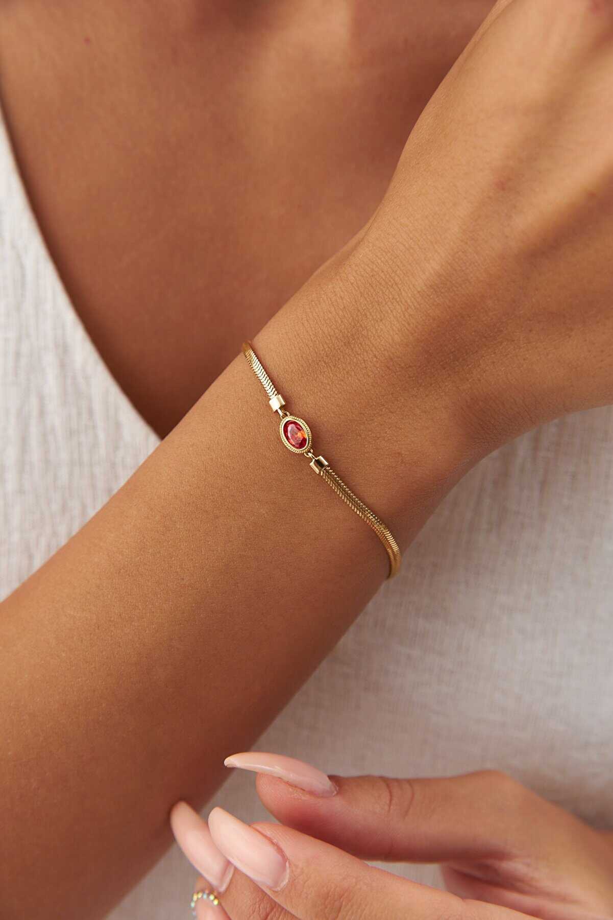 Balık Sırtı Kırmızı Gözlü Bileklik - Yavuz Kuyumculuk (2)