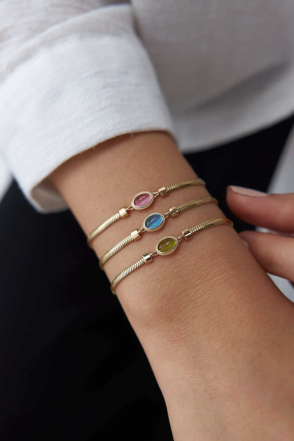 Balık Sırtı Kırmızı Gözlü Bileklik - Yavuz Kuyumculuk (3)