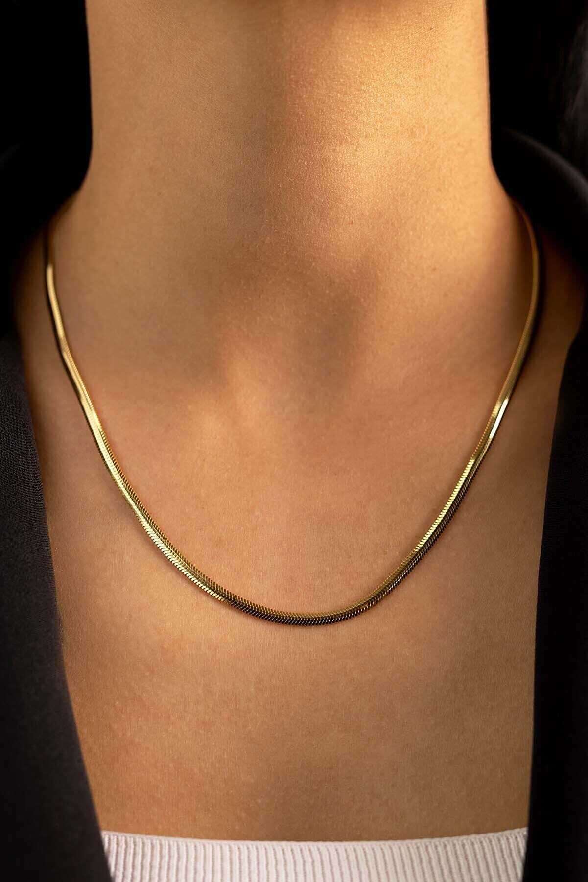 Balık Sırtı Zincir Kolye Kalın - Yavuz Kuyumculuk (3)