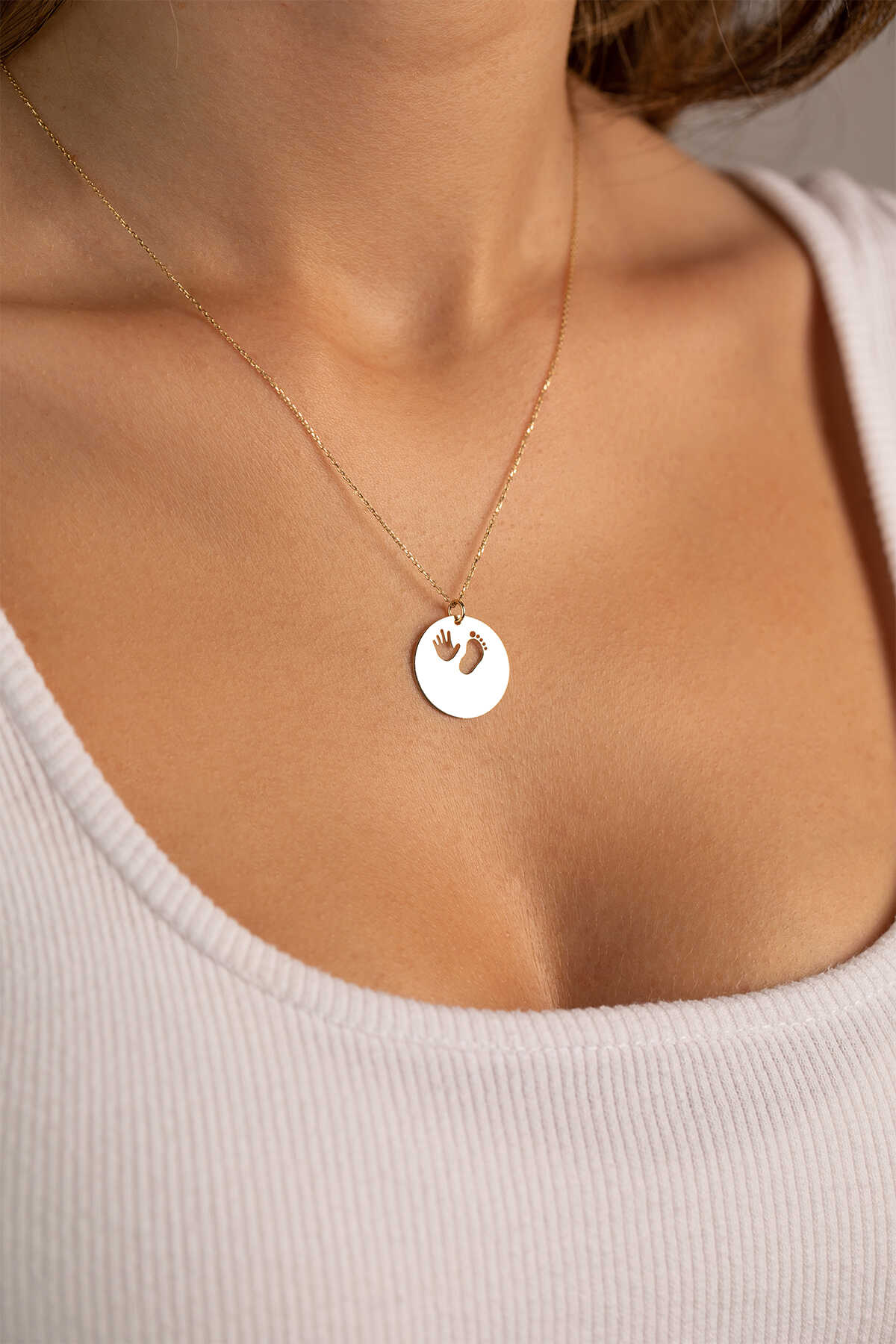 Forse Zincir Anne Çocuk Plaka Kolye - Yavuz Kuyumculuk (2)