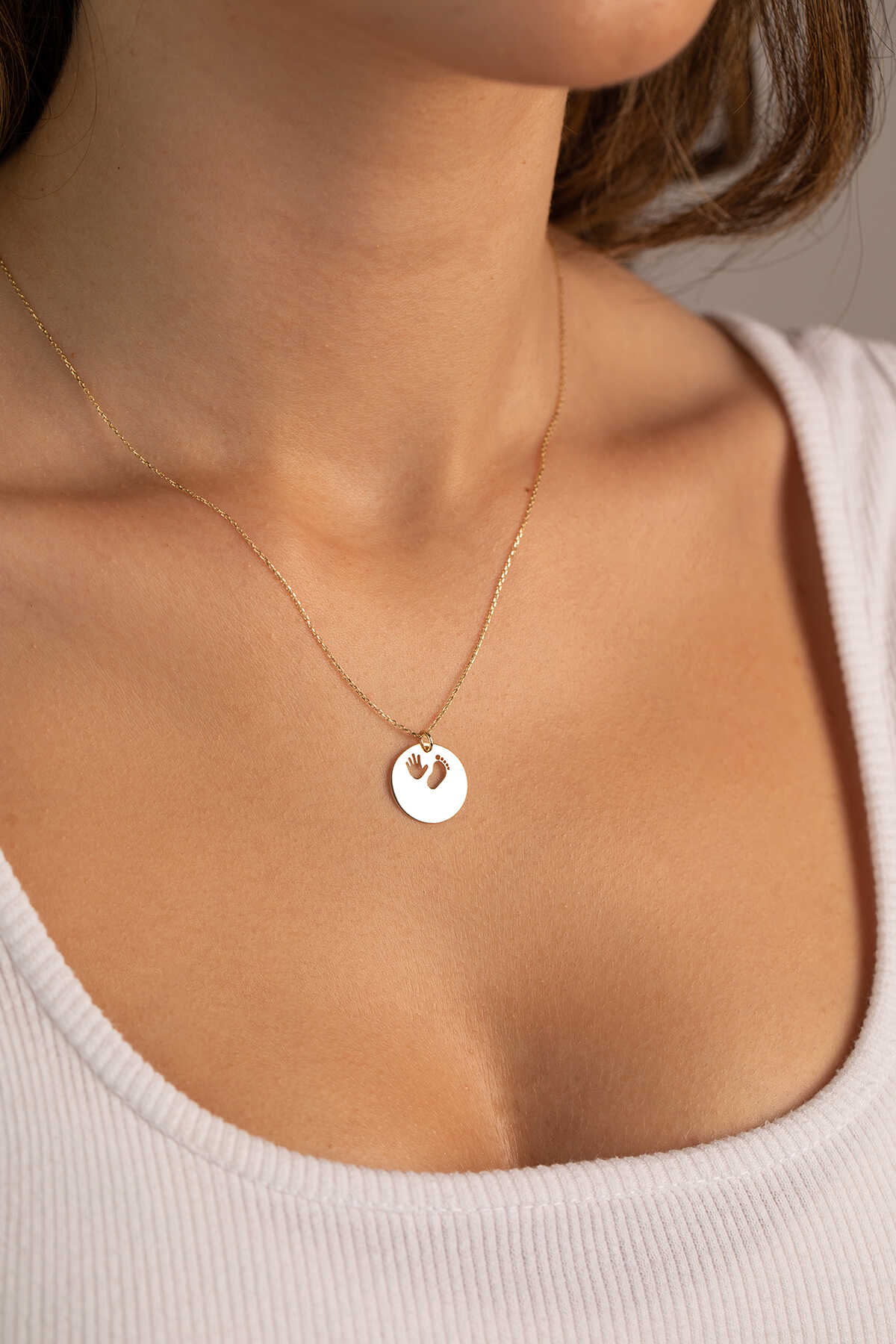 Forse Zincir Anne Çocuk Plaka Kolye - Yavuz Kuyumculuk (3)