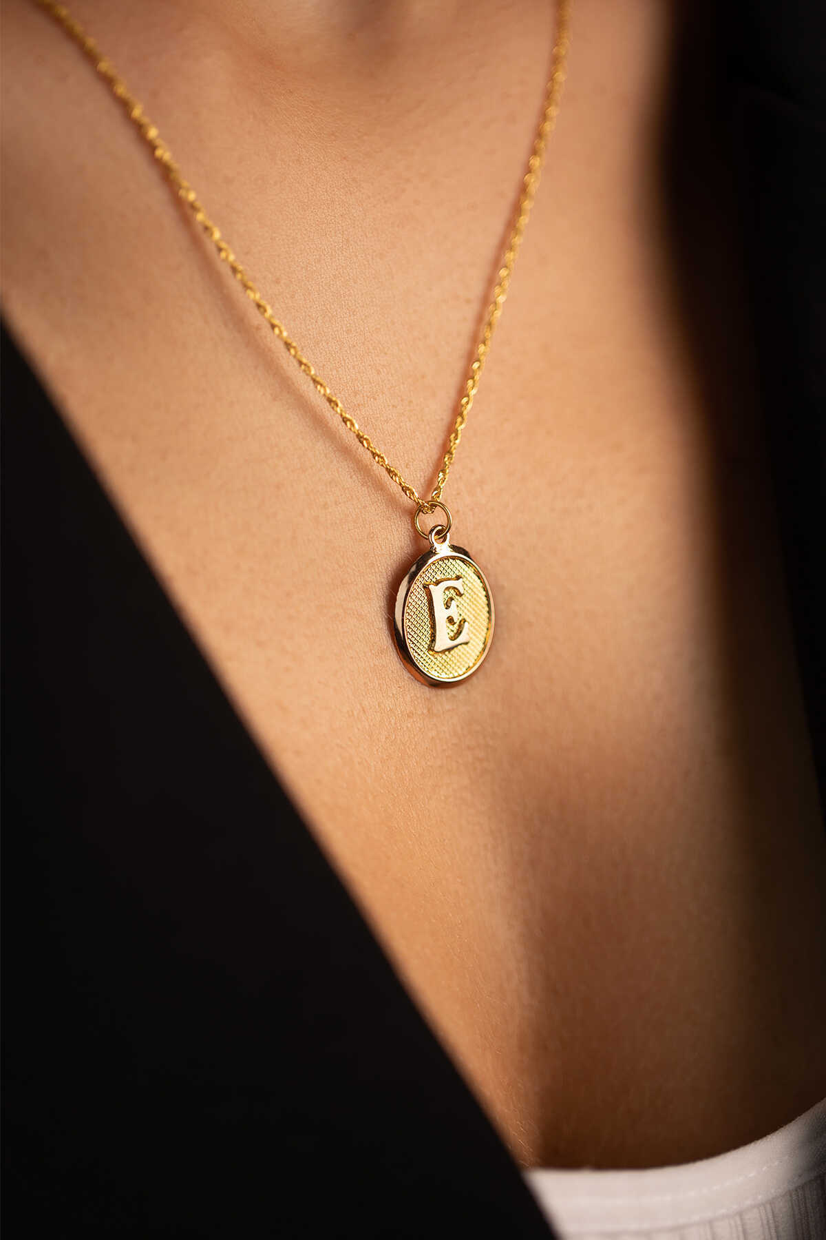 Halat Zincir Nostaljik Harf Kolye - Yavuz Kuyumculuk (3)