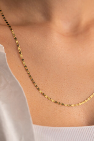 Italyan Pullu Ezme Zincir Kolye - 2