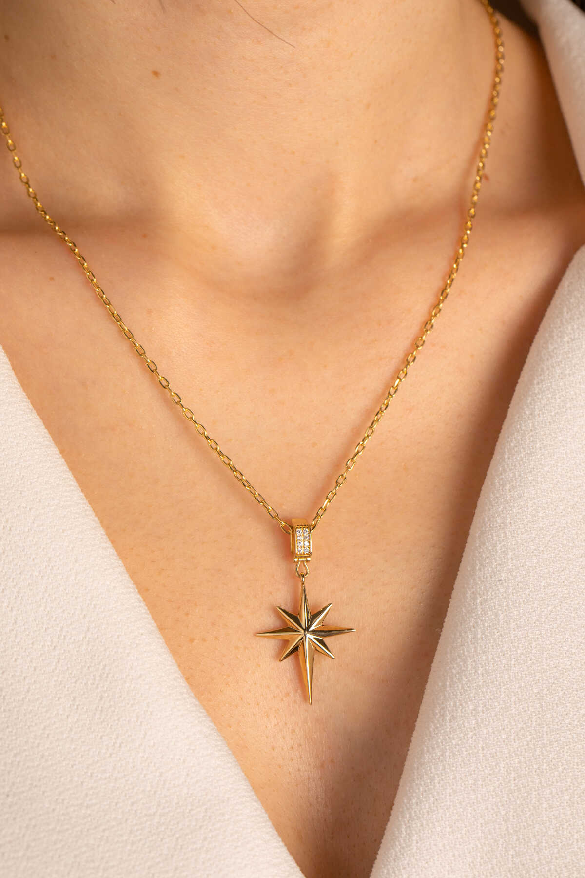 Kalın Forse Zincir Kuzey Yıldızı Kolye - Yavuz Kuyumculuk (4)