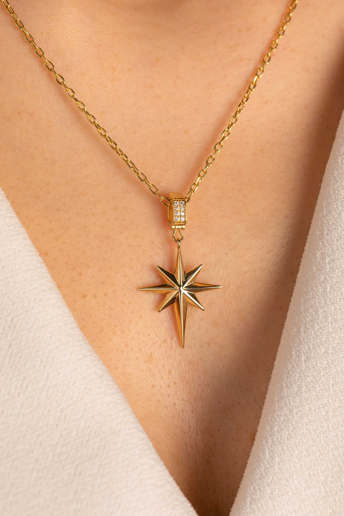 Kalın Forse Zincir Kuzey Yıldızı Kolye - Yavuz Kuyumculuk (5)