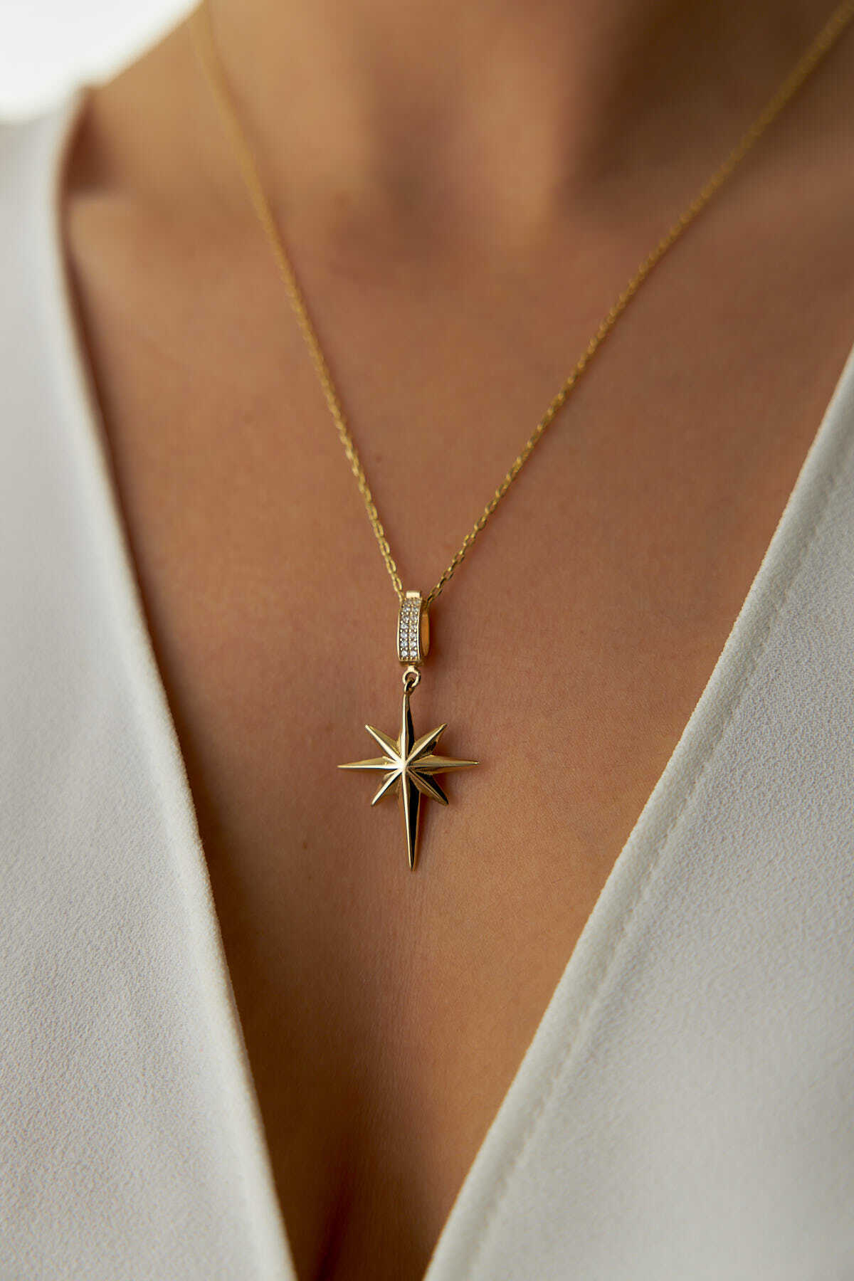 Kalın Forse Zincir Kuzey Yıldızı Kolye - Yavuz Kuyumculuk (2)