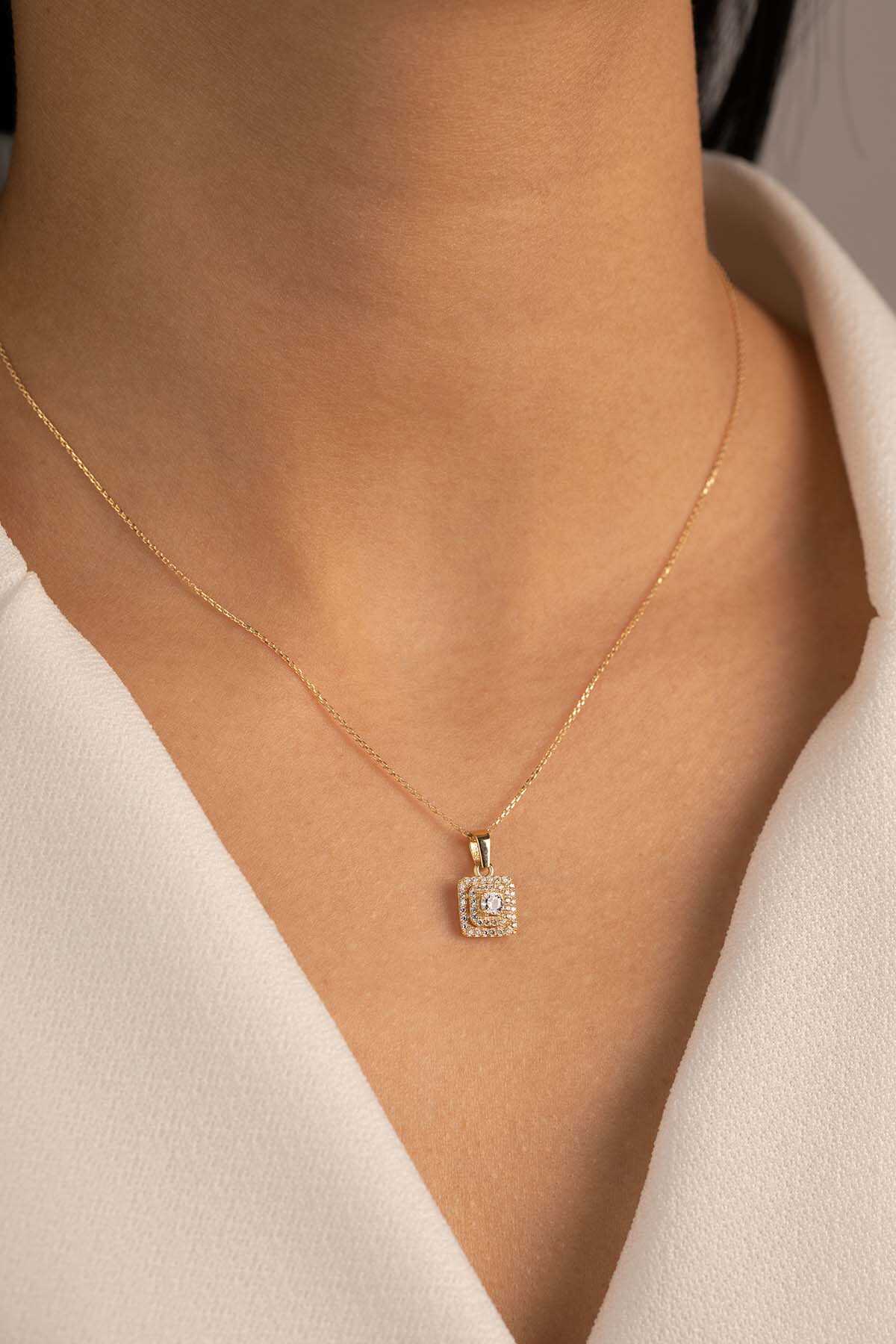 Kare Baget Kolye - Yavuz Kuyumculuk (4)