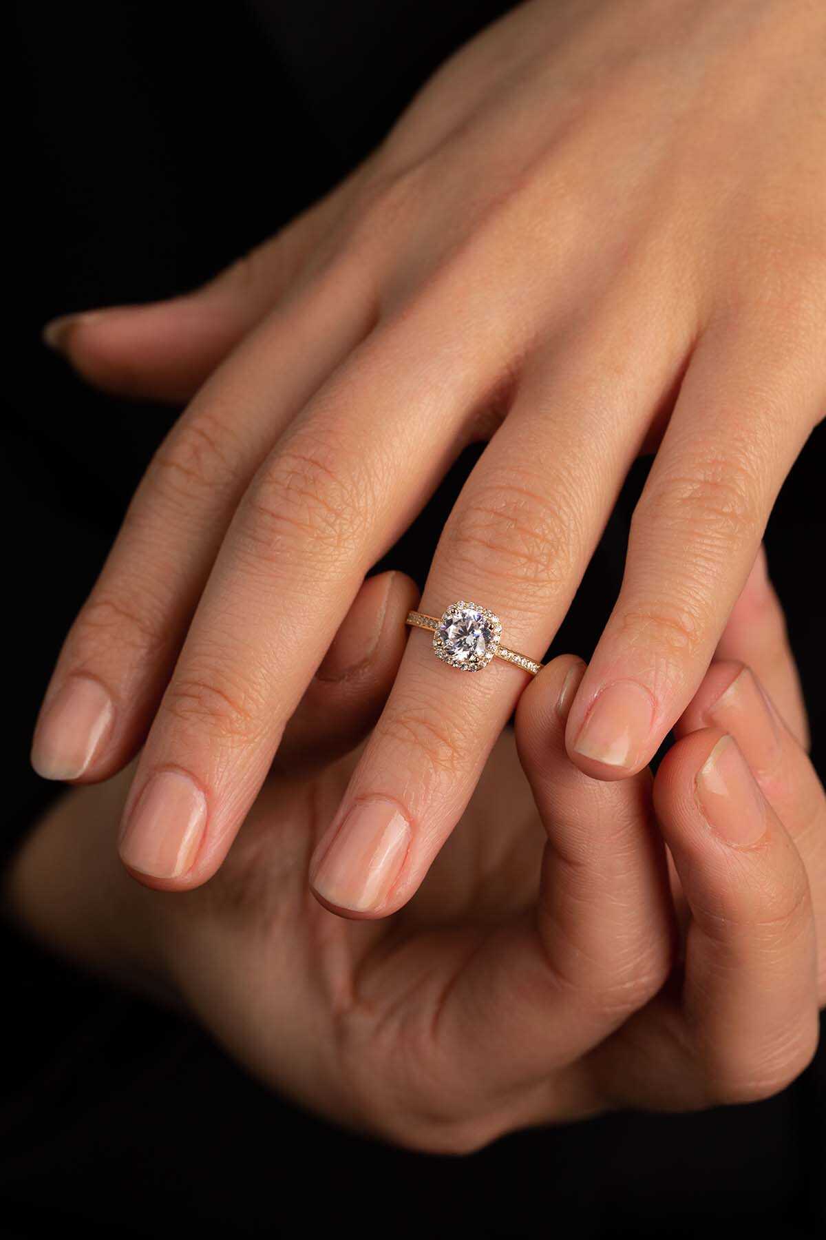 Kare Baget Yüzük - Yavuz Kuyumculuk (4)