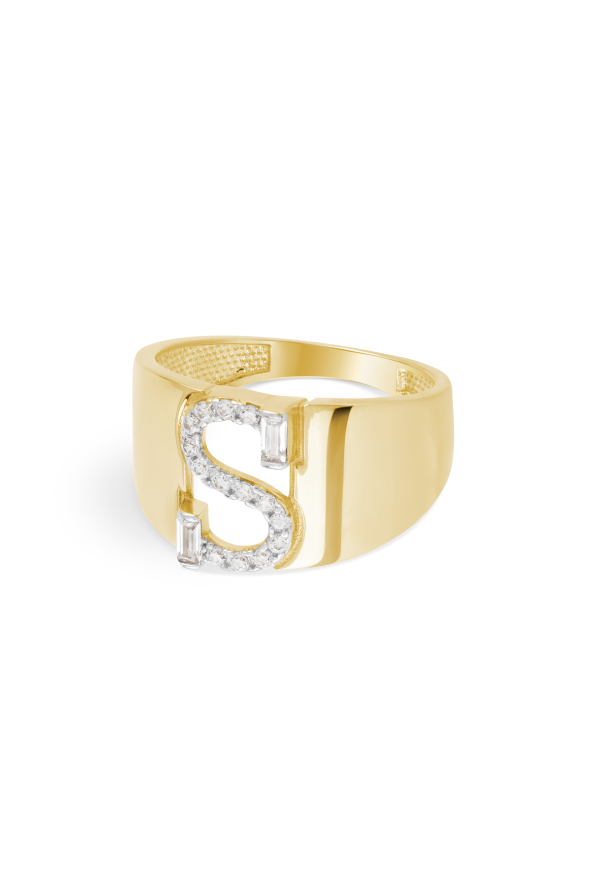 Taşlı Harf Yüzük - Yavuz Kuyumculuk (2)